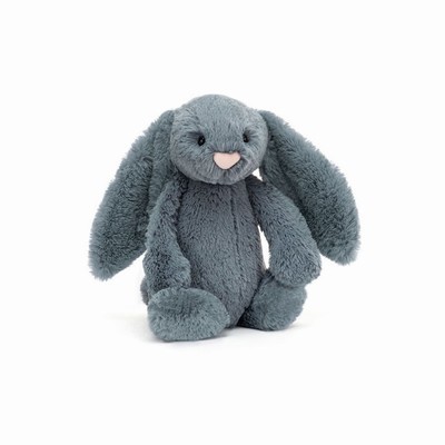 Jellycat Bashful Dusky Blue Konijnen | OB9340257